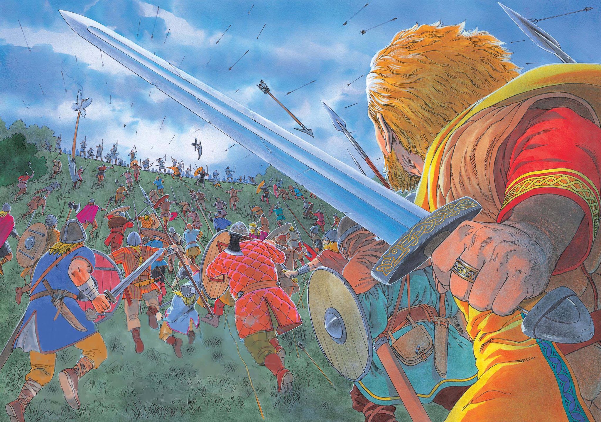a colourful 11th century battle
